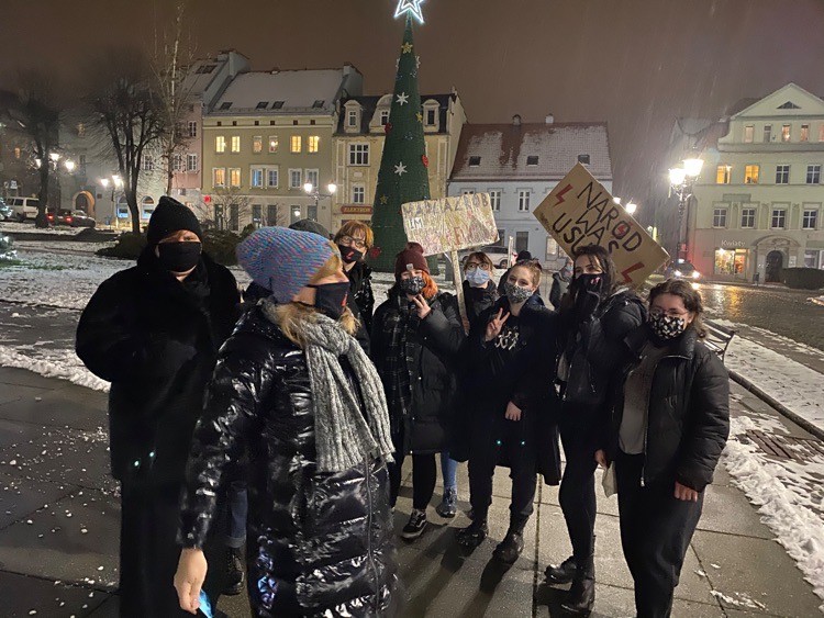 Wodzisławianie protestowali dziś na Rynku, Aleksandra Bienias